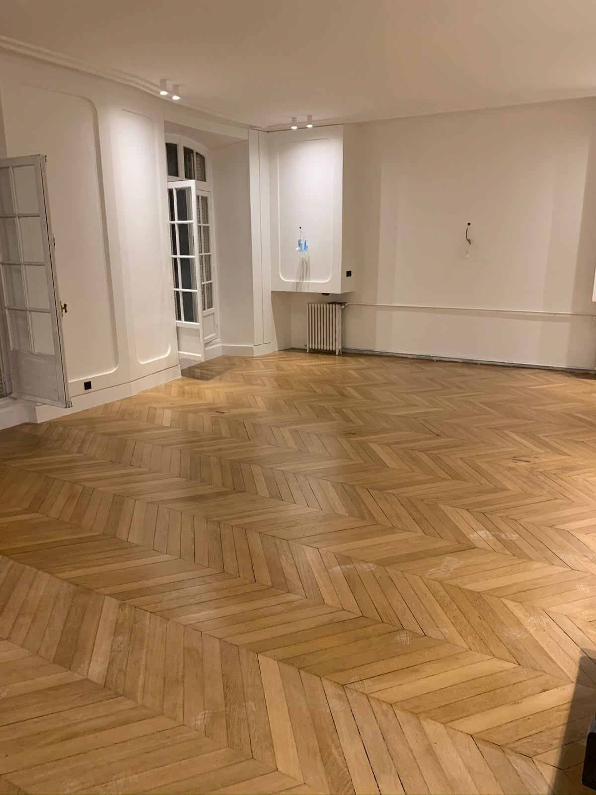 Parquet en point de Hongrie après rénovation