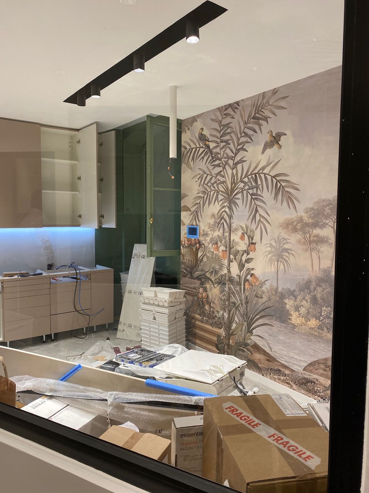 Chantier de rénovation intérieure en cours